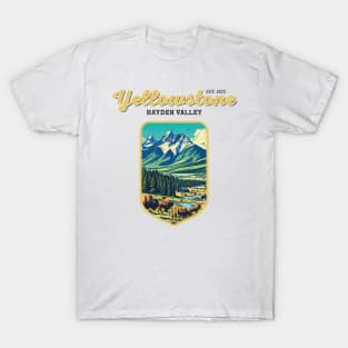 USA - NATIONAL PARK - YELLOWSTONE Hayden Valley -12 T-Shirt